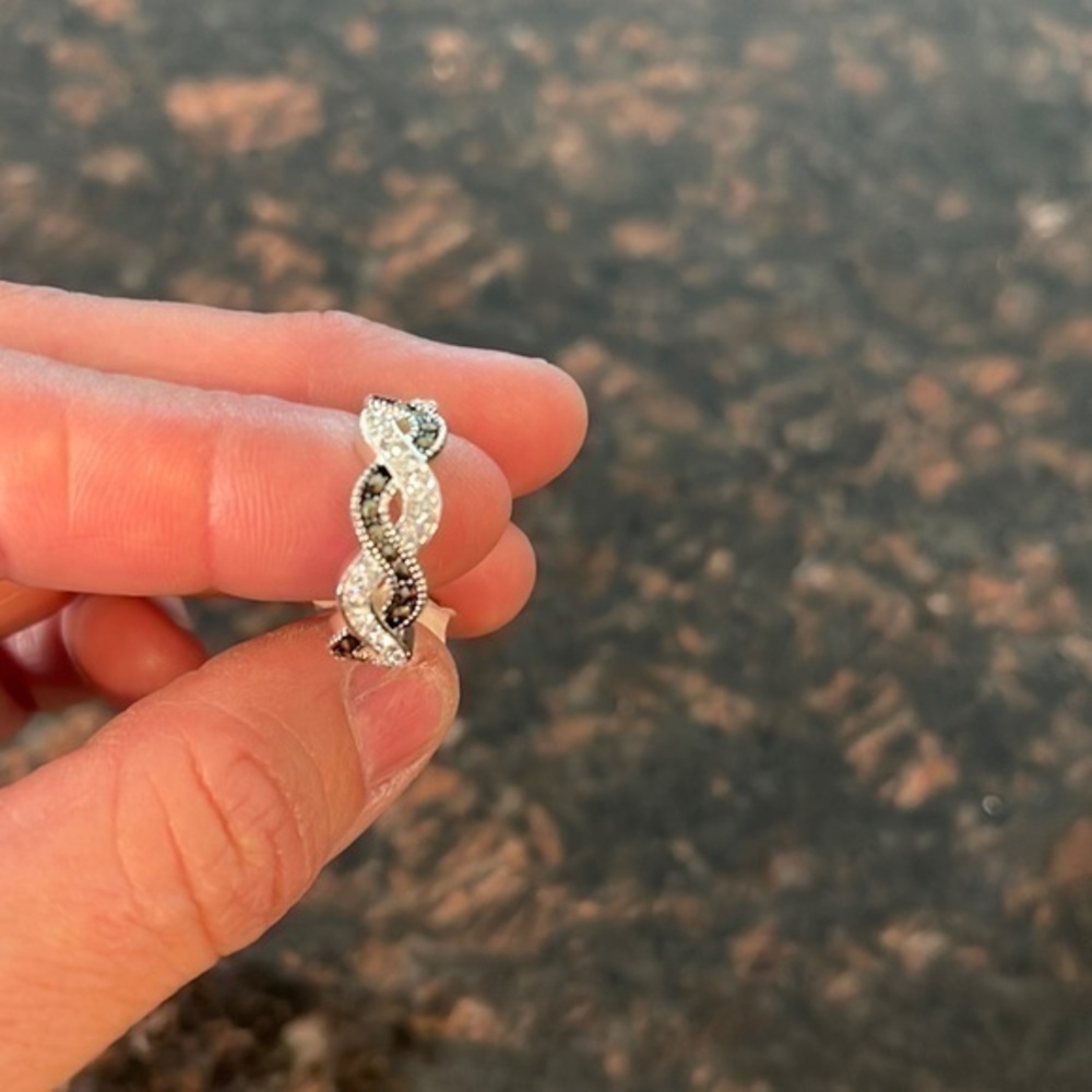 Silver plated ring